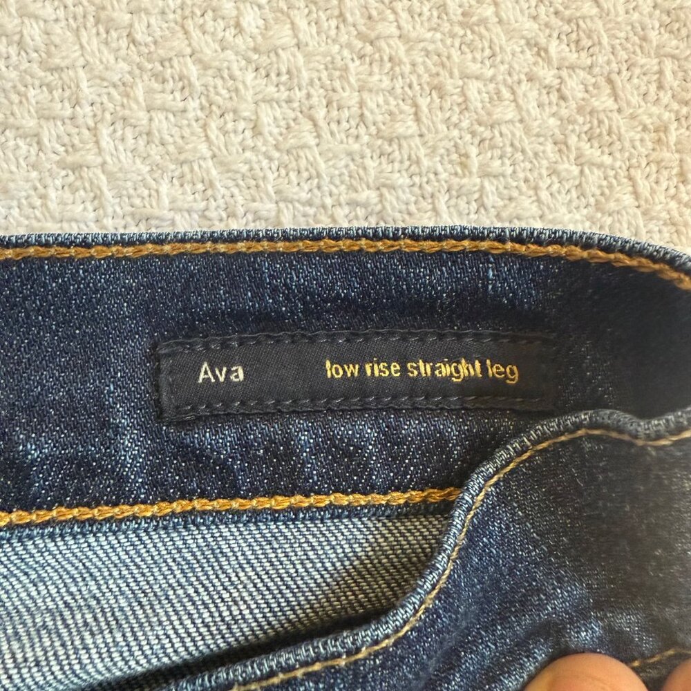 Citizens of Humanity Ava Low Rise Straight Leg Jeans Dark Wash 28 EUC - Picture 4 of 11